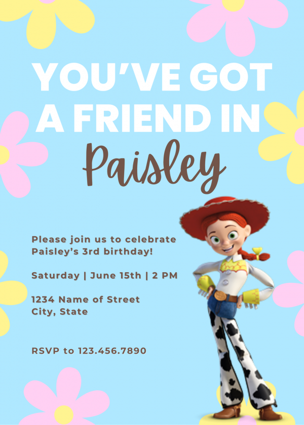 Toy Story Birthday Invitation